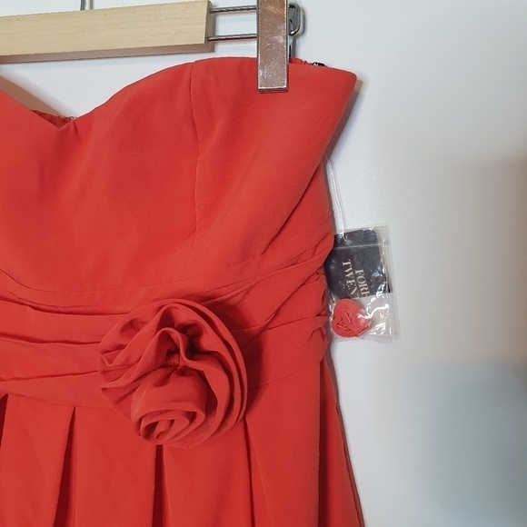 Forever 21 Coral Short Dress Size L - Picture 5 of 12